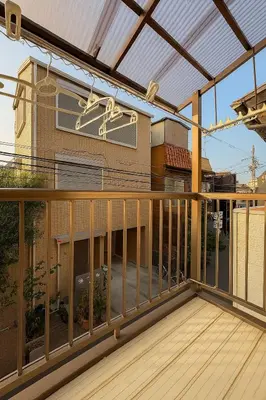 an outdoor deck with a pergola and a deck at shibuya sakaraku-SY0027 in Tokyo