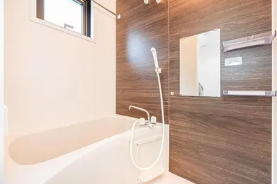 a bathroom with a bath tub and a sink at New-built APT at Asakusa-Skytree area with Tranquil block in Tokyo