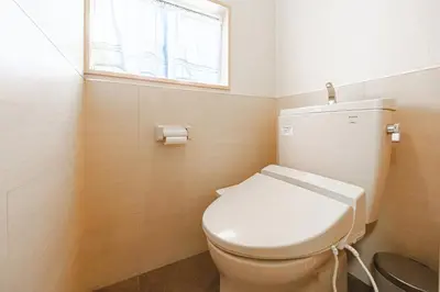 a bathroom with a toilet and a window at -Asakusa 5chome- 12-minute walk to Asakusa Station! in Tokyo