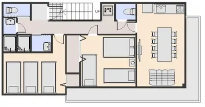 a floor plan of a house at Nishigokencho NA3 in Tokyo