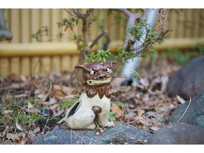 a small toy animal sitting on a rock at Tokyo Gu - Vacation STAY 18156 in Tokyo