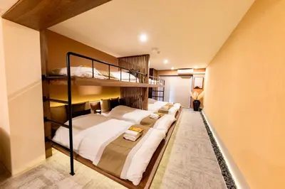 a bedroom with two bunk beds in a room at VISTALIA - Vacation STAY 18152 in Tokyo