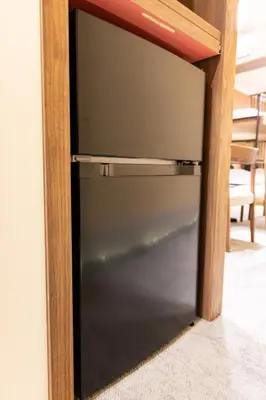 a glass door of a refrigerator in a room at VISTALIA - Vacation STAY 18152 in Tokyo