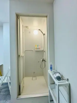 a bathroom with a shower in a room at Kobayashi Building - Vacation STAY 82335v in Tokyo