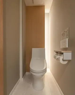 a bathroom with a white toilet in a room at Tokyo Modern Stay Shinjuku in Tokyo