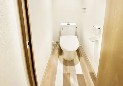 a bathroom with a toilet in a room at TOKYO SPA Premier UENO in Tokyo