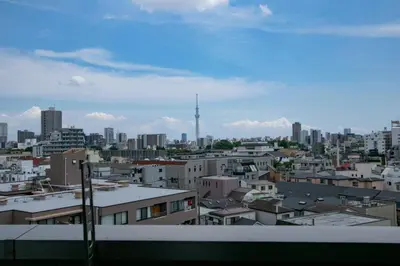 a view of a city skyline with buildings at Randor Residence Tokyo Annex in Tokyo