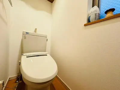 a bathroom with a white toilet in a room at PUSU-OKUBO House 3LDK-SJ0079 in Tokyo