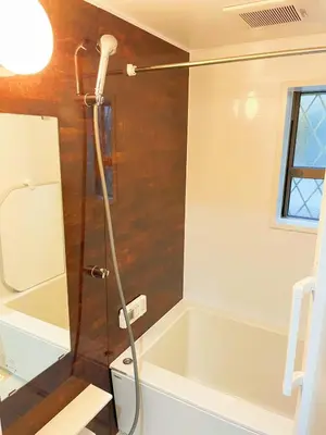 a bathroom with a shower and a bath tub at Zen House - Vacation STAY 18298 in Tokyo