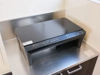 a stove top oven sitting on a counter in a kitchen at mori HOUSE-vacation rental in Tokyo