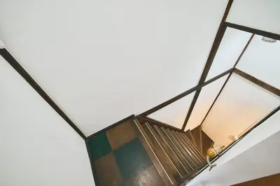 a view from the top of a building with glass ceilings at \u548c\u6c23\u4f1a\u3005\u66f3\u821f Wakiaiai Hikihune in Tokyo