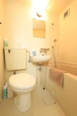 a bathroom with a toilet and a sink at UT Apart Ikebukuro \u6c60\u888b\u99c5\u5f92\u6b6910\u5206 in Tokyo