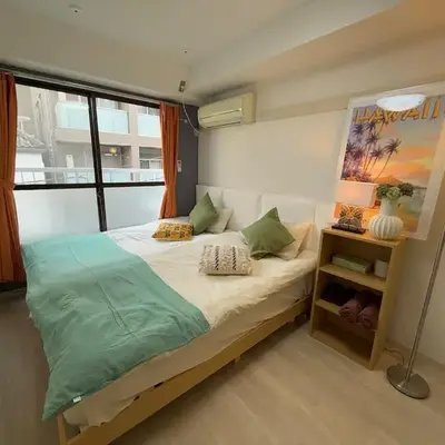 Shinjuku Yotsuya Sanchome Station 7-minute walk Hawaiian Twin Bed Charm Room 1R