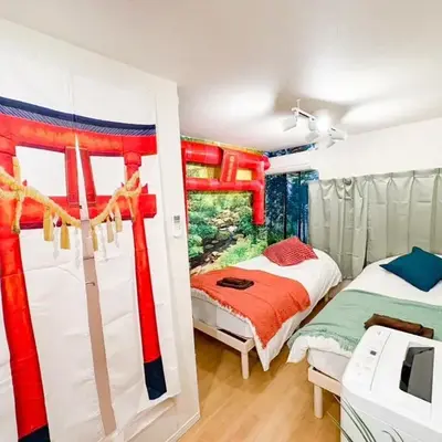 B 3rooms MAX10people 6min Shinjuku 11min Shibuya 12min walk Ikebukuro LEON RESORT IKEBUKURO traditional Japanese room 池袋 最大10名
