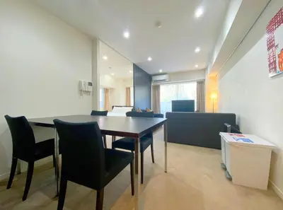 a dining room with a table and chairs at Pangoo Shinagawa Room 204 - Vacation STAY 98612v in Tokyo