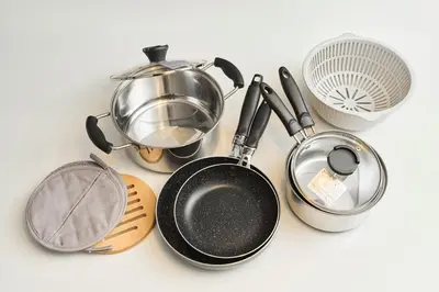 a bunch of kitchen utensils sitting on a table at Paradiso\u9752\u6238 in Tokyo