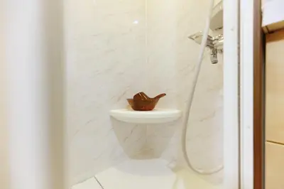 a bathroom with a toilet and a shower at Okubo 106-SJ0020 in Tokyo