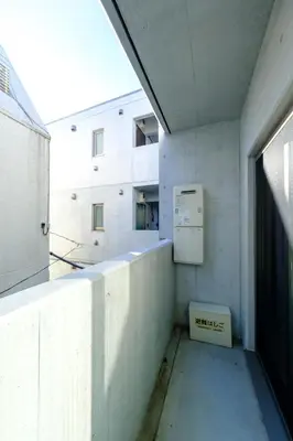 an empty room with a window and a building at DeLIGHT HOTEL in Tokyo