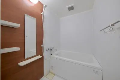 a bathroom with a mirror and a sink at \u30b5\u30f3\u30e9\u30a4\u30ba\u7530\u7aef\u65b0\u753a\u30cf\u30a6\u30b9 in Tokyo