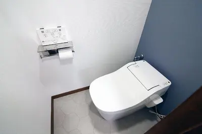 a bathroom with a white toilet in a room at nakano202 in Tokyo