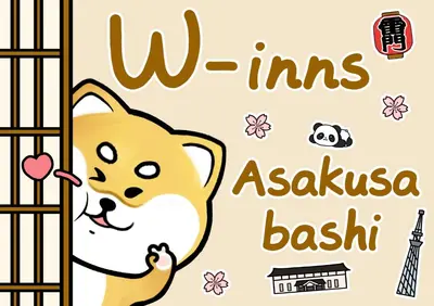 ailla koala in a cage with the words wins asahi bash at W-inns Asakusabashi in Tokyo