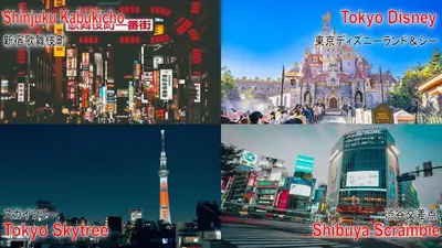 a collage of different pictures of a city at GLOU Koiwa Tokyo - Economic APT in a Japanese Local Shopping Street, with Direct Access to Shinjuku & Akihabara in Tokyo