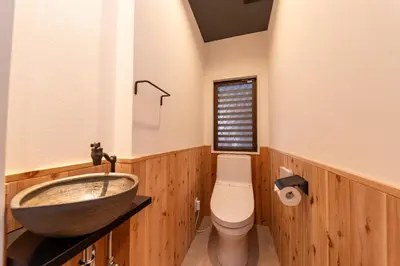 a bathroom with a sink and a toilet at ONLY YOU HOTEL - Vacation STAY 02976v in Tokyo