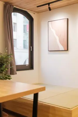 a room with a table and a window at SUNRISE STAY Asakusa in Tokyo