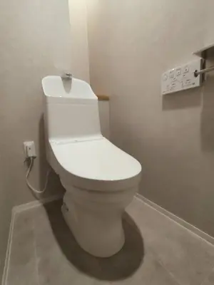 a bathroom with a white toilet in a room at SUNRISE STAY Asakusa in Tokyo
