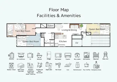 a floor plan of a house at Cloud Nine Apartment Sky Tree in Tokyo