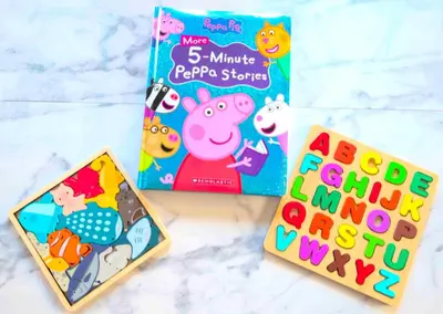 two childrensfictionfiction books and a box of minute perino sponge stories at Ohanachaya 3 Chome in Tokyo
