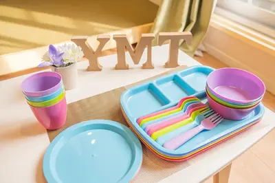 a table with a tray with plates and cups and a utensils at \u548c\u306e\u5bbf\u30db\u30c6\u30ebYamatoinn Akihabara#101 in Tokyo
