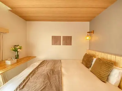 a bedroom with a bed in a room at N5-Guest House in Tokyo ShinKoiwa in Tokyo