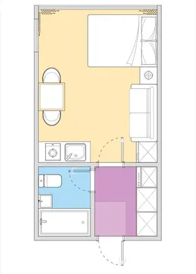 a floor plan of a house at Palasto Hostel-SJ0002 in Tokyo