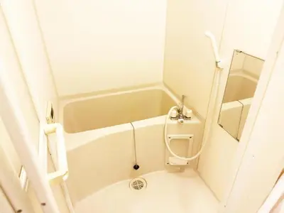 a small bathroom with a tub and a sink at ARSTAY Ikebukuro - Vacation STAY 65934v in Tokyo