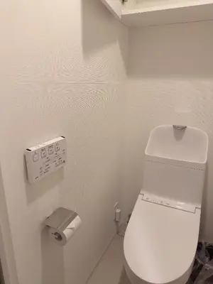 a bathroom with a white toilet in a room at Tulip Asakusa in Tokyo