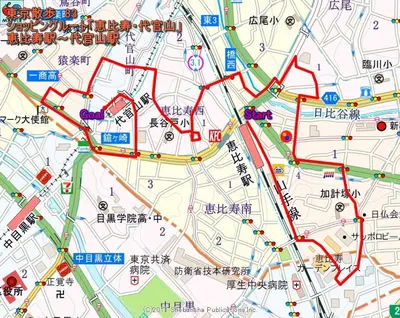 a map at A Cosy Daikanyama Stay at the Anime Sanctuary in Tokyo