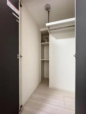 a room with an open door to a closet at Asakusa 402 Triple Room in Tokyo