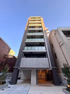 a tall building with a lot of windows at Asakusa 302 Triple Room in Tokyo