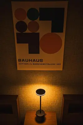 a small lamp sitting on a table in a room at Ikebukuro Urban Retreat in Tokyo