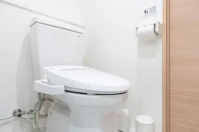 a bathroom with a white toilet in a room at Exam\u9ad8\u7530\u99ac\u5834 in Tokyo