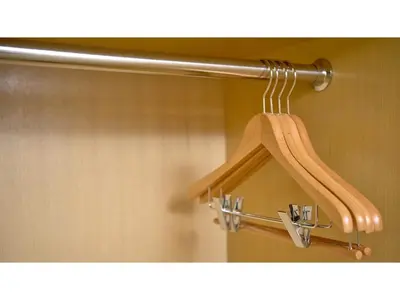 a towel rack in a bathroom with a shower at The OneFive Tokyo Kameido - Vacation STAY 64573v in Tokyo