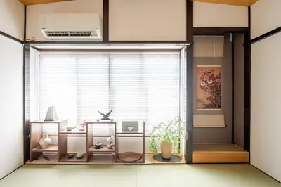 a room with a large window with a desk in it at Y's INN Ikebukuro 013T in Tokyo