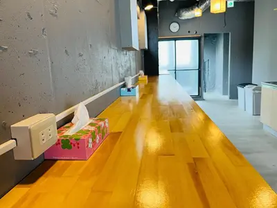 an empty room with a box on the floor at Mikami Asakusabashi Hotel in Tokyo