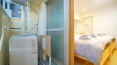a hospital room with a bed and a unit at Yuina Hotel Shinjuku in Tokyo
