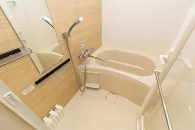 a small bathroom with a sink and a toilet at #17 -\u30b7\u30fc\u30d5\u30a9\u30eb\u30e0\u4eac\u6025\u84b2\u7530- Entire Unit in Tokyo