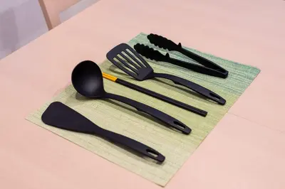 a group of utensils sitting on top of a table at Y's INN アネックス 012T in Tokyo