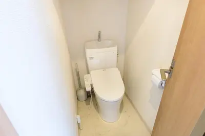 a bathroom with a toilet in a small room at Y's INN NishiShinjuku 018T in Tokyo