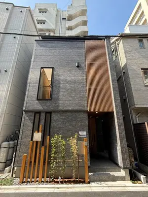 a building with a window on the side of it at XQC398 7 mins walk to Asakusa Temple, new house, fully equipped in Tokyo
