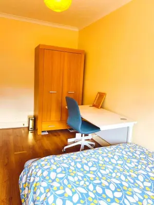 a bedroom with a desk and a bed and a desk and chair at The class omote in Tokyo